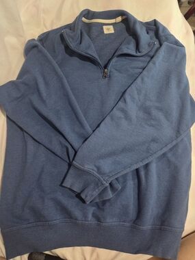 Dockers Men's Blue Half-Zip Pullover